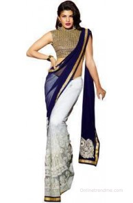 Glory Sarees Embriodered Bollywood Georgette Sari